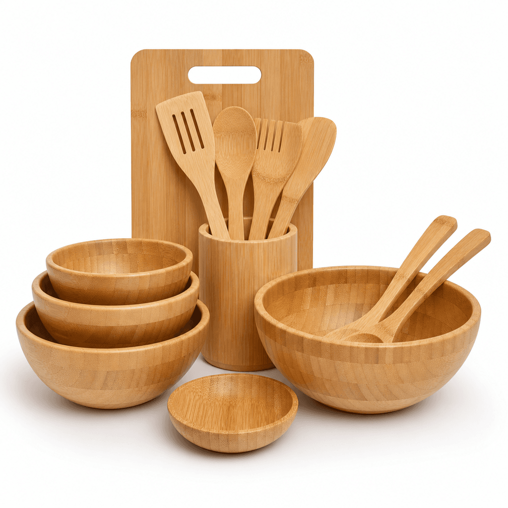 Bamboo Kitchenware Set